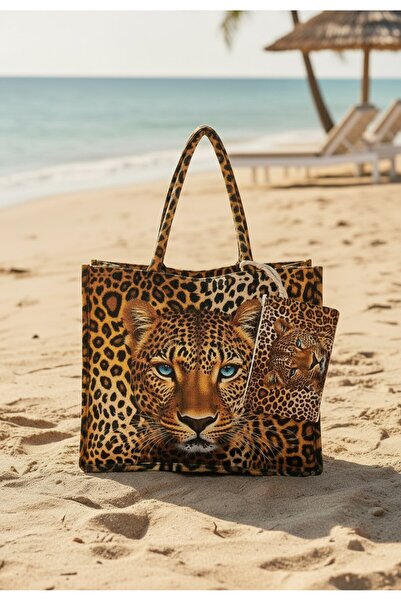 Intisimo Geantă de plajă, Modă, Portofel, Leopard