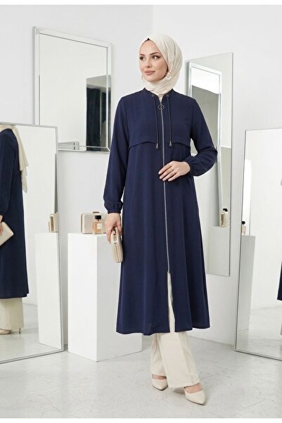 wishne Summer Thin Linen Look Cap - Sporty Zippered Hijab Cap - Stylish Design