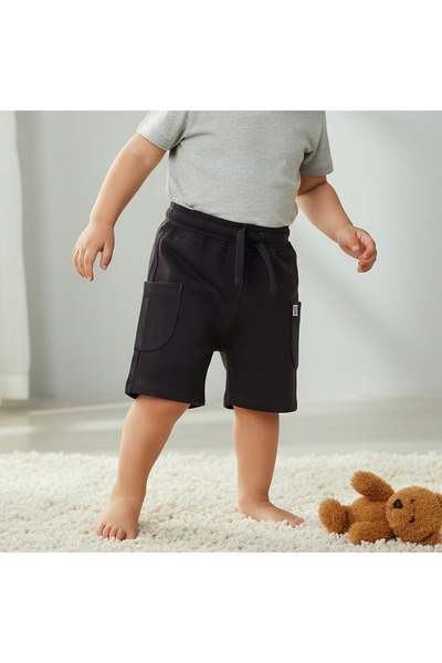 Juniors Drawstring Waist Shorts with Pockets