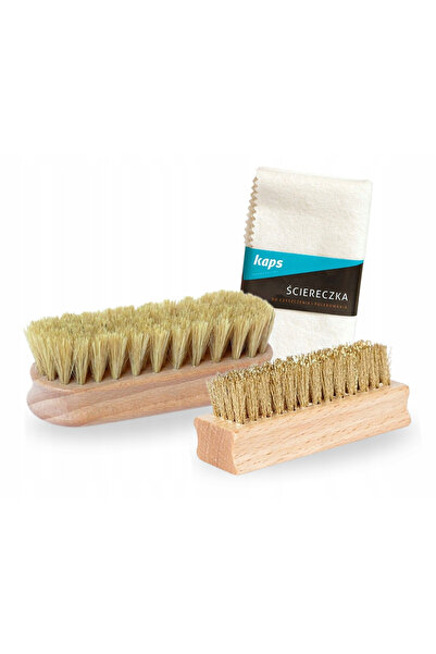 kaps Set de ingrijire a incaltamintei, Kaps, 3 in 1, laveta de bumbac 30x33, ...