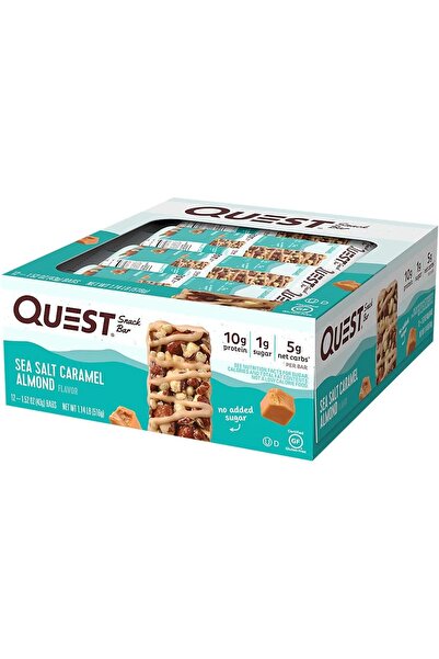 Quest Nutrition Sea Salt Caramel Almond Snack Bar, High Protein, Low Carb, Gl...