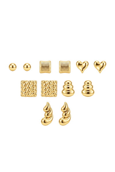 Charmist Steel Multiple Earring Set