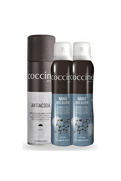Coccine Set 3 in 1, Coccine, Deodorant pentru incaltaminte Nano Deo Silver 15...