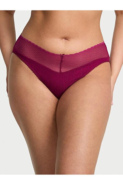 Victoria's Secret Dantelli Pointelle Derin Bacak Kesim Külot