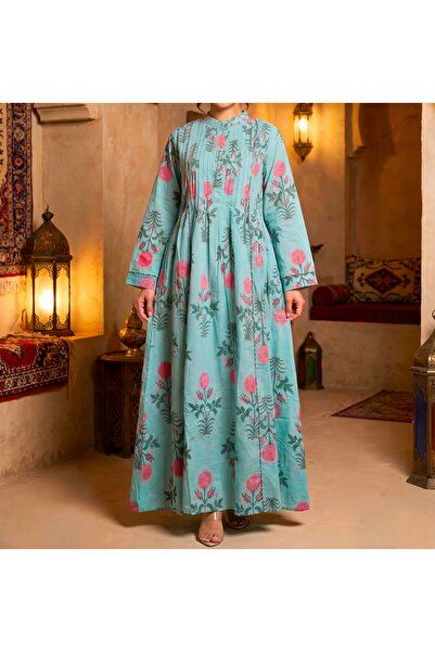 Luxury Garments جلابية أفراء القطنية الفاخرة - فستان طويل محتشم