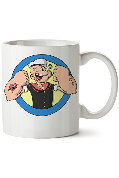 ET ERTAPASSAGE original creative designs Popeye Printed Porcelain Mug, Machin...