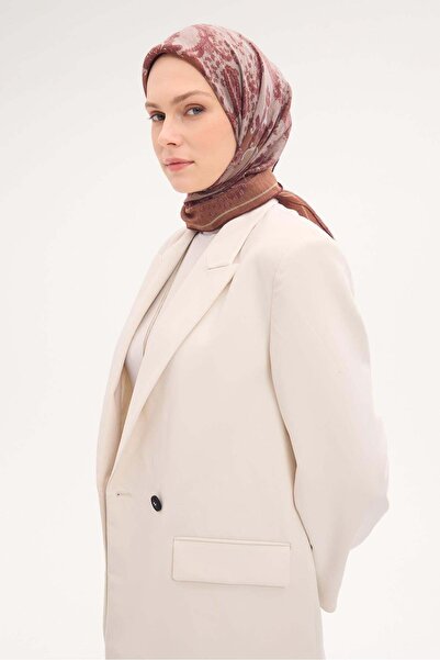Silk Home Tencel Monare Scarf Shawl Pattern Cinnamon 90X90