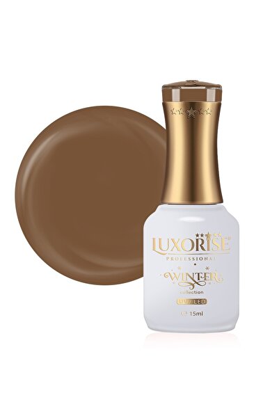 LUXORISE Ημιμόνιμο βερνίκι νυχιών Χειμερινή Συλλογή LUXORISE, Σοκολάτα 15ml