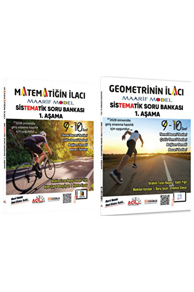 Acil Yayınları Acil TYT Matematiğin İlacı ve TYT AYT Geometrinin İlacı Maarif...