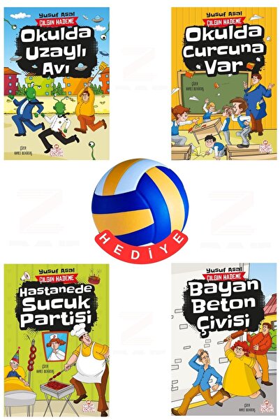 Nesil Çocuk Yayınları Çılgın Hademe Okulda Uzaylı Avı Okulda Curcuna Var Hast...