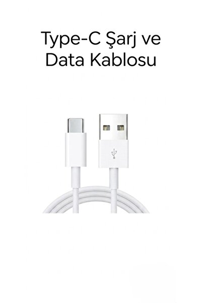 FİO USB To Type-C Şarj Kablosu Standart Hızlı Şarj Ve Veri Aktarım Kablosu 1m