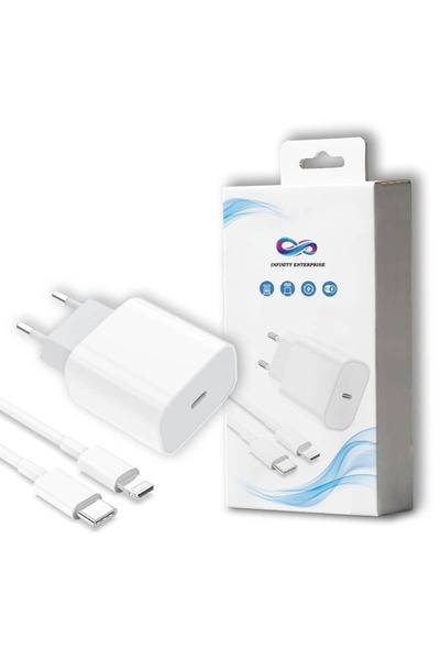 Infinity Enterprise Incarcator priza si cablu USB-C la Lightning Infinity Ent...