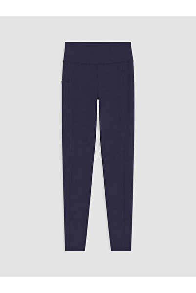 LC Waikiki Navy Blue Women's Sports Leggings with Elastic Waist