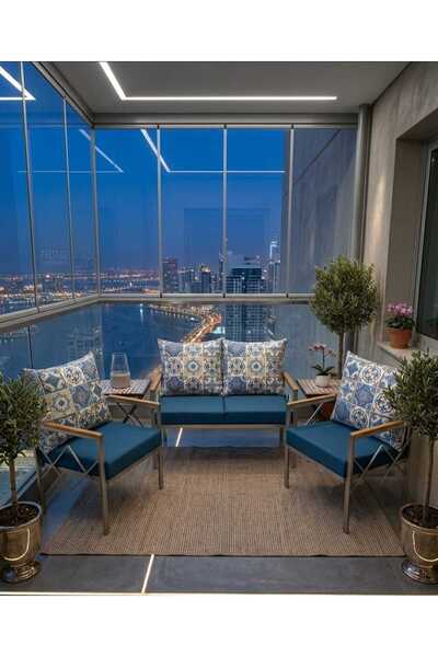 VELORAY MOBİLYA Bahçe Balkon minder kılıfı Özel ölçü tasarım