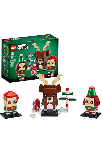 LEGO 40353 بريك هيدز لعبة الرنة والجنية وإلفي، هدية زينة عيد الميلاد، مجموعة ...
