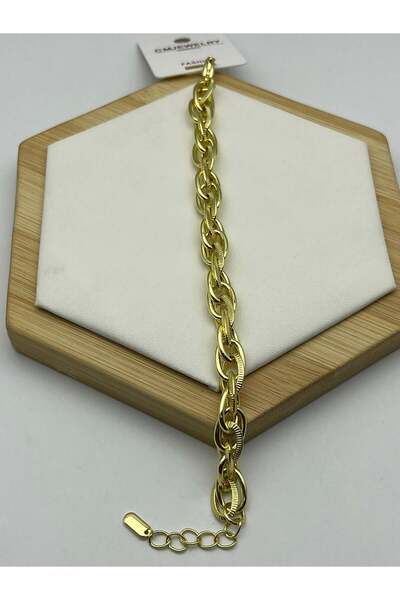 BİJU YILMAZ Interlocking ring bracelet - 26cmblk25