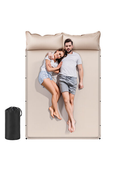 HI-FINE Portable Self-Inflating Camping Sleeping Pad, Thick Sponge Waterproof...