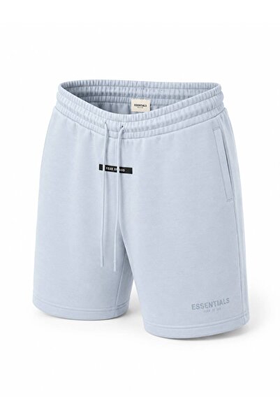 HZR wear Erkek Regular Fit Rahat Kesim %100 Pamuk Hafif Kalın Beli Bağcıklı Şort