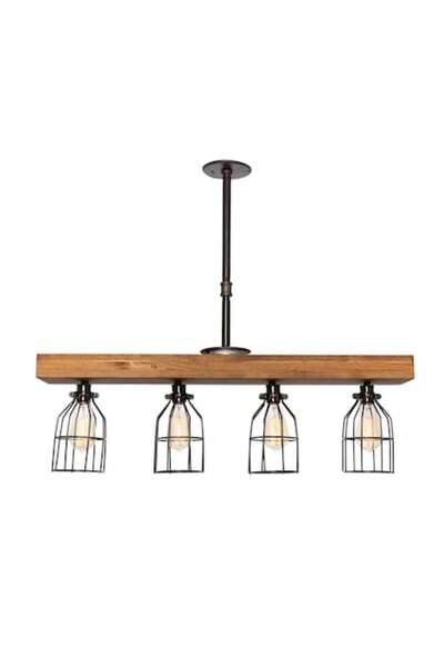 Cojom Candelabru Bora 4m, maro cu negru, stil modern industrial