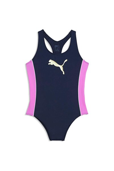 Puma Swimsuit Swim Girls T7 Swimsuit 1p, Blue, Kids