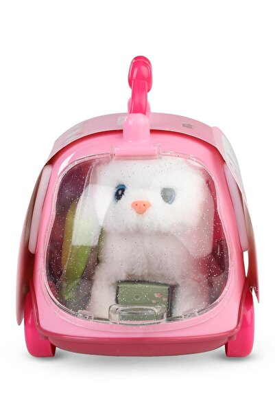 Vardem Tasıma Cantalı Seslı Hareketlı Kedı - Pembe