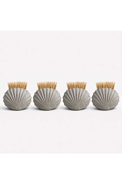 Karra Art Seashell Shaped Toothpick Holder 2 Pack
