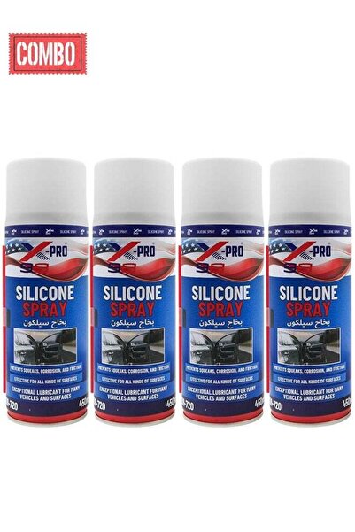 XPRO Combo - 4 PCS Silicone Spray Lubricant and Protectant for Vehicles, Prev...