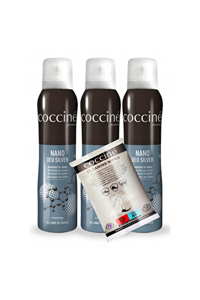 Coccine Set, Coccine, Nano Deo Silver, 150 ml, 3 bucati, Deodorant pentru inc...