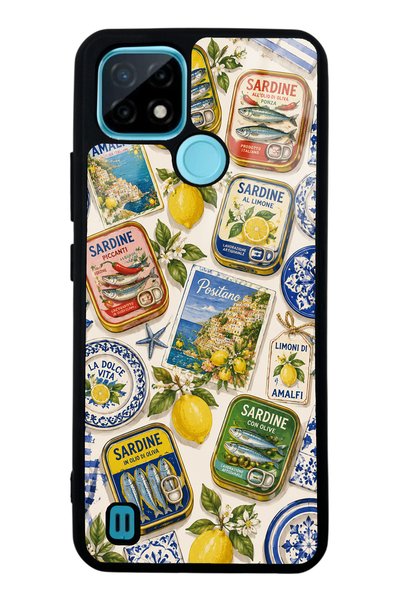 Spoyi Realme C21 Amalfi Sardines Design Glossy Phone Case