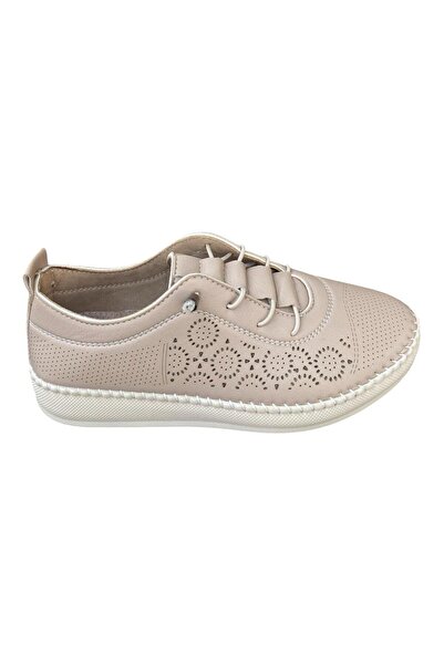 Ayakkabı Bahçesi Summer Genuine Leather Sole Flat Full Orthopedic Daily Women...