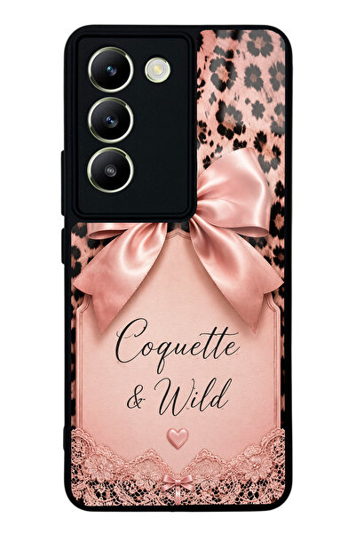 Spoyi Vivo V30 Lite Coquette Wild Bow Tasarımlı Glossy Telefon Kılıfı