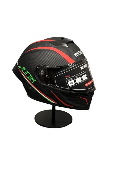 scharf Wosen WS-202 Güneş Vizörlü Çene Açılır Kask Hafif ABS Malzeme Şık Tasa...