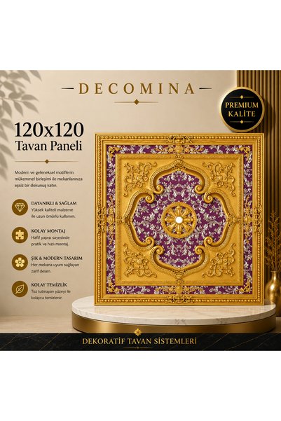 MİVA KONSEPT Kare 120x120 Saray Tavan Göbek