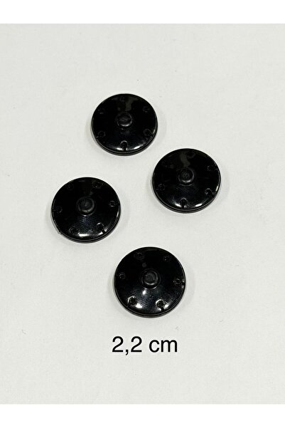 karantuhafiye Black Plastic Snap Fasteners / 2.2 cm / Large Size / for Coats,...