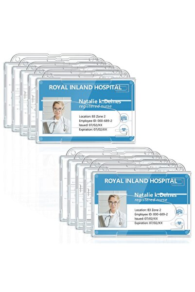 Teskyer Set 10 Suport Card Acces, Teskyer, Acces Rapid Card, Plastic Rigid Tr...