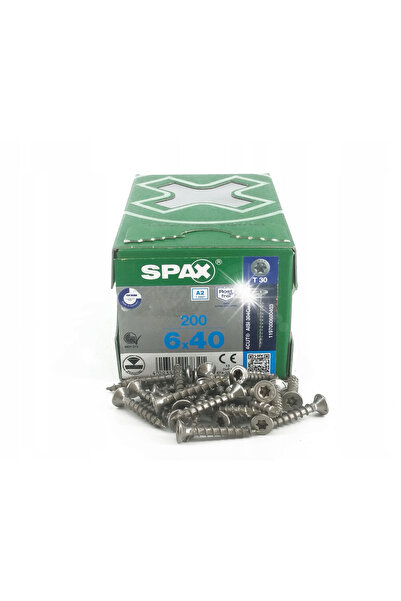 ABC SPAX Șurub pentru lemn A2 200 buc. TX 6.0*40MM SPAX