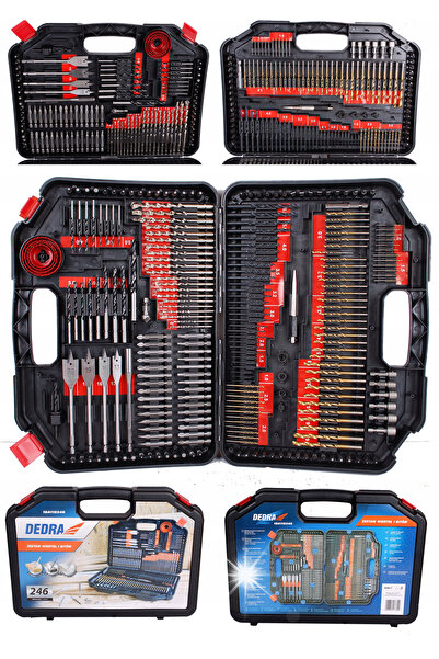 Dedra-Polonia SET DE BITURI ȘI FREZE 246 BUCĂȚI DED18A11S246 DEDRA