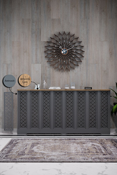 ENDLESS SHOPPİNG Petek Kaplama Modern Radyatör Kapatma Ünitesi Ön Panel MDF T...