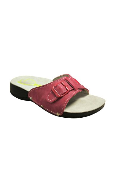 Aydın Online Women's Red Heel Supported Comfortable Daily Slippers for Home a...