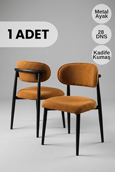 Orysa Design SN-1 Metal Ayaklı Bohem Sandalye 1 Adet - Kiremit