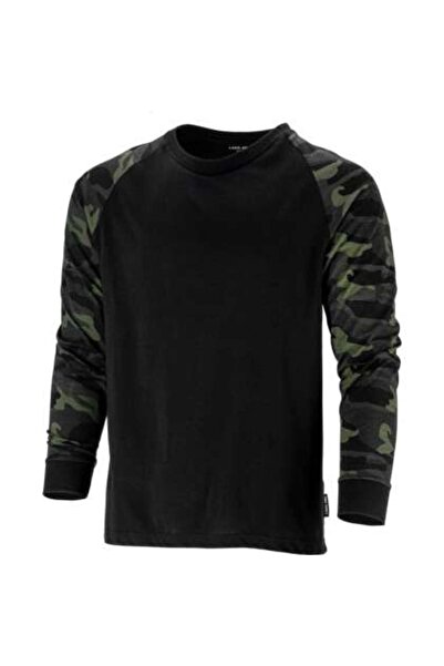 Lahti Pro Tricou Bumbac Cu Maneca Lunga / Negru-camuflaj - S