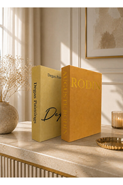ROSA RAİN Decorative Book Box Set of 2 – Luxury Living Room Decor Designed by...