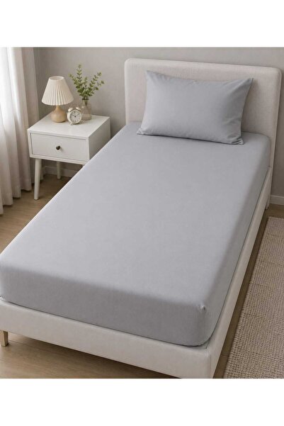 GİNETEKS Set de lenjerie de pat elastică 100% bumbac Ranforce 63 TEL cu perne...
