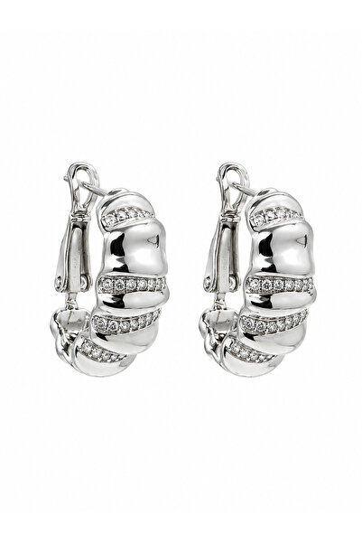 AUBRA Xuping Women's Steel Hoop Earrings Tarnish Resistant Silver Color Anti-...