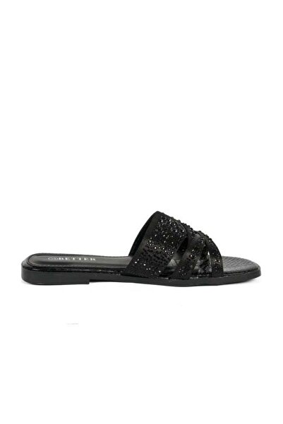 Better Deal Ladies Flat Sandal Black