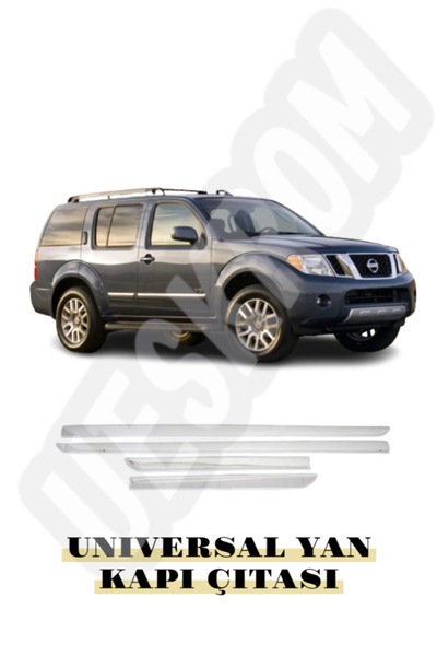ueskrom Nissan Pathfinder Krom Yan Kapı Çıtası 2004-2013 Arası Paslanmaz Çelik