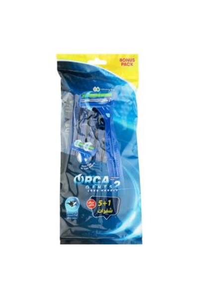 Orca Ginths 2 Long Handle Razor Blades for Men Orca - 5+1