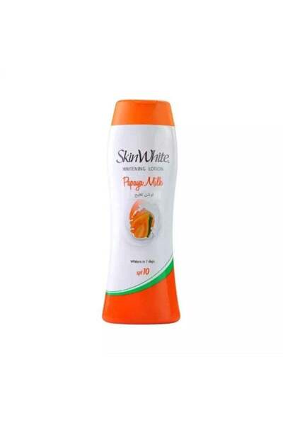 skin white لوشن سكين وايت مع حليب البابايا وعامل حماية من الشمس 10 - 350 مل
