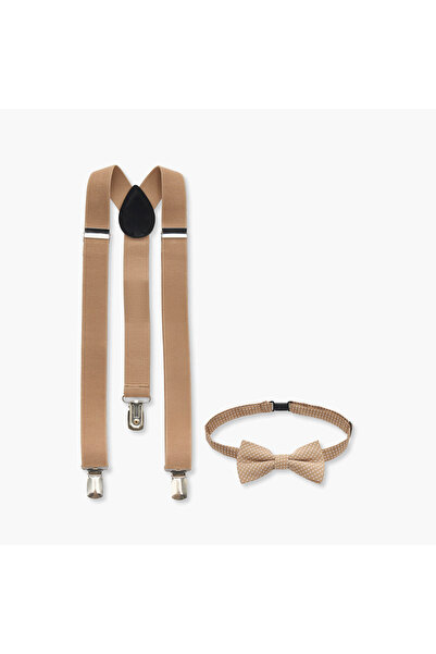 Juniors Suspenders with Bow Tie