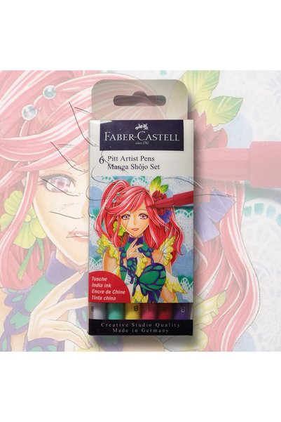 Faber Castell Μαρκαδόροι Pitt Artist Manga Shojo Set 6 τεμ. (167155)